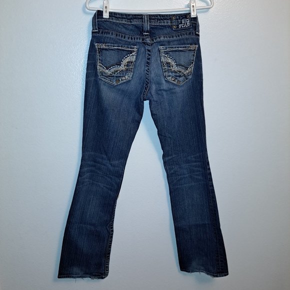 Big Star Women's Maddie Boot Cut Mid Rise Fit Distressed Jeans size 26 R - Picture 2 of 14